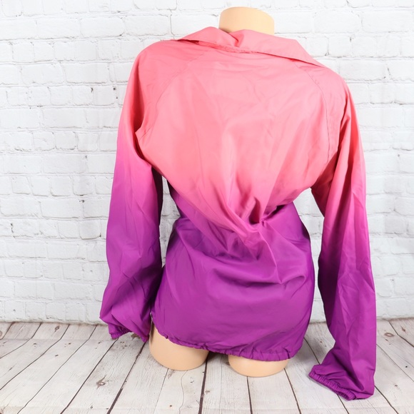 VS PINK coaches Snap Front Ombre Collared Jacket - Picture 6 of 7